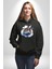 Şato Önünde Uçan Araba Kadın Erkek Baskılı Üç Iplik Siyah Kapüşonlu Hodie Sweatshirt 5