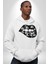 Dudağını Isıran Astral Sexy Kadın Erkek Baskılı Üç Iplik Beyaz Kapüşonlu Hodie Sweatshirt 1