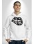 Dudağını Isıran Astral Sexy Kadın Erkek Baskılı Üç Iplik Beyaz Kapüşonlu Hodie Sweatshirt 4