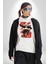 Kaykaycı Havalı Panda Kadın Erkek Baskılı Üç Iplik Beyaz Kapüşonlu Hodie Sweatshirt 3