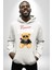 Romantik Oyuncak Ayı Kadın Erkek Baskılı Üç Iplik Beyaz Kapüşonlu Hodie Sweatshirt 3