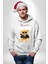 Romantik Oyuncak Ayı Kadın Erkek Baskılı Üç Iplik Beyaz Kapüşonlu Hodie Sweatshirt 5