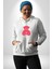 Umut Oyuncak Ayı Sokak Tarzı Kadın Erkek Baskılı Üç Iplik Beyaz Kapüşonlu Hodie Sweatshirt 5