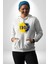 Sarı Lacivert Kuruluş Tarihi Şanlı Kadın Erkek Baskılı Üç Iplik Beyaz Kapüşonlu Hodie Sweatshirt 3