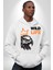 Vahşi Yaşam Saldırgan Kartal Kadın Erkek Baskılı Üç Iplik Beyaz Kapüşonlu Hodie Sweatshirt 3