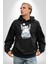 Yavru Kedi Her Yalnız Gün Kadın Erkek Baskılı Üç Iplik Siyah Kapüşonlu Hodie Sweatshirt 4
