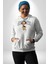 Estetik Oyuncak Tatlı Ayı Kadın Erkek Baskılı Üç Iplik Beyaz Kapüşonlu Hodie Sweatshirt 1