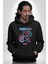 Isimsiz Oyuncak Ayı Kadın Erkek Baskılı Üç Iplik Siyah Kapüşonlu Hodie Sweatshirt 3