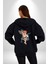Kurukafa Tutan Bebek Melek Kadın Erkek Baskılı Fermuarlı Kapüşonlu Hırka Sweatshirt 5