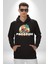 Cennet Iskelet Adam Ada Kadın Erkek Baskılı Üç Iplik Siyah Kapüşonlu Hodie Sweatshirt 2