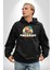 Cennet Iskelet Adam Ada Kadın Erkek Baskılı Üç Iplik Siyah Kapüşonlu Hodie Sweatshirt 5