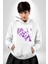 Takıntılı Havalı Kadın Kadın Erkek Baskılı Üç Iplik Beyaz Kapüşonlu Hodie Sweatshirt 3