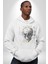 Kafatası Temini Zengin Tasarım Kadın Erkek Baskılı Üç Iplik Beyaz Kapüşonlu Hodie Sweatshirt 4