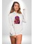 Julius Caesar Roma Diktatör Komutan Kadın Erkek Baskılı Üç Iplik Beyaz Kapüşonlu Hodie Sweatshirt 3