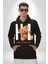 Tanıştığıma Memnun Oldum Oyuncak Ayı Kadın Erkek Baskılı Üç Iplik Siyah Kapüşonlu Hodie Sweatshirt 3