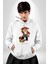 Korsan Hazine Oyuncak Tatlı Ayı Kadın Erkek Baskılı Üç Iplik Beyaz Kapüşonlu Hodie Sweatshirt 3