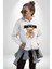Yeni Boyutu Bul Tatlı Oyuncak Ayı Kadın Erkek Baskılı Üç Iplik Beyaz Kapüşonlu Hodie Sweatshirt 5