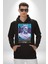 Gelecek Partici Poseidon Yunan Tanrısı Kadın Erkek Baskılı Üç Iplik Siyah Kapüşonlu Hodie Sweatshirt 1