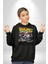 Geleceğe Dönüş Efsane Arabası Kadın Erkek Baskılı Üç Iplik Siyah Kapüşonlu Hodie Sweatshirt 2