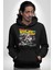 Geleceğe Dönüş Efsane Arabası Kadın Erkek Baskılı Üç Iplik Siyah Kapüşonlu Hodie Sweatshirt 3