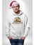 Cennet Iskelet Adam Ada Kadın Erkek Baskılı Üç Iplik Beyaz Kapüşonlu Hodie Sweatshirt 5