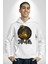 Koi Balığı Japon Efsanesi Kadın Erkek Baskılı Üç Iplik Beyaz Kapüşonlu Hodie Sweatshirt 1
