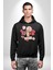Aşkı Seç Heykel Aşk Meleği Kadın Erkek Baskılı Üç Iplik Siyah Kapüşonlu Hodie Sweatshirt 2