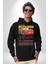 Mc Queen Arabalar Prototip Ben Yıldırımım Kadın Erkek Baskılı Üç Iplik Siyah Kapüşonlu Hodie Sweatshirt 5