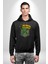 Slytherin Yılan Logo Kadın Erkek Baskılı Üç Iplik Siyah Kapüşonlu Hodie Sweatshirt 1