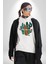 Çöl Kaktüsü Leopar Tasarım Kadın Erkek Baskılı Üç Iplik Beyaz Kapüşonlu Hodie Sweatshirt 3