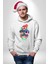 Gorillaz Anime Karakter Kadın Erkek Baskılı Üç Iplik Beyaz Kapüşonlu Hodie Sweatshirt 1