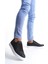 SLW165 Elite Bağcıklı Cilt Erkek Günlük Sneaker Ayakkabı Bt Siyah 3