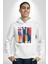 Sanat Hayattır Modern Art Kadın Erkek Baskılı Üç Iplik Beyaz Kapüşonlu Hodie Sweatshirt 2