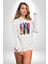 Sanat Hayattır Modern Art Kadın Erkek Baskılı Üç Iplik Beyaz Kapüşonlu Hodie Sweatshirt 3