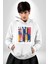 Sanat Hayattır Modern Art Kadın Erkek Baskılı Üç Iplik Beyaz Kapüşonlu Hodie Sweatshirt 4