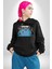 Boks Şampiyonu Muhammed Ali Kadın Erkek Baskılı Üç Iplik Siyah Kapüşonlu Hodie Sweatshirt 2