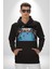 Boks Şampiyonu Muhammed Ali Kadın Erkek Baskılı Üç Iplik Siyah Kapüşonlu Hodie Sweatshirt 3