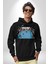 Boks Şampiyonu Muhammed Ali Kadın Erkek Baskılı Üç Iplik Siyah Kapüşonlu Hodie Sweatshirt 4