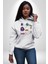Uzay Evrensel Yıldızlar Gezegenler Kadın Erkek Baskılı Üç Iplik Beyaz Kapüşonlu Hodie Sweatshirt 1