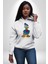 Donald Duck Efsane Kaligram Kadın Erkek Baskılı Üç Iplik Beyaz Kapüşonlu Hodie Sweatshirt 4