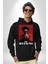 The Weekend Efsane Solist Kadın Erkek Baskılı Üç Iplik Siyah Kapüşonlu Hodie Sweatshirt 4