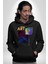 Modern Soyut Sanat Kadın Erkek Baskılı Üç Iplik Siyah Kapüşonlu Hodie Sweatshirt 2