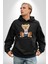 Evet Yapabilirsin Oyuncak Ayı Kadın Erkek Baskılı Üç Iplik Siyah Kapüşonlu Hodie Sweatshirt 1