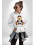 Evet Yapabilirsin Oyuncak Ayı Kadın Erkek Baskılı Üç Iplik Beyaz Kapüşonlu Hodie Sweatshirt 5