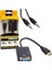 HDMI To VGA Çevirici Adaptör Ses Çıkışlı Kutulu (4767) - ARS9606-9587 2