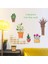 Kids Saksıda Çiçekler Ev Salon Dekorasyonu Duvar Dekoru Sticker 2