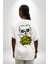 Havalı Panda Limit Yok Kadın Erkek Ön Minimal Sırt Baskılı Beyaz Pamuklu Tişört 2