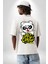 Havalı Panda Limit Yok Kadın Erkek Ön Minimal Sırt Baskılı Beyaz Pamuklu Tişört 5