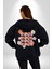 Çalış Papatya Gülen Yüz Kadın Erkek Baskılı Fermuarlı Kapüşonlu Hırka Sweatshirt 5
