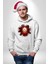 Karanlık Kurukafalar Dark Vibe Kadın Erkek Baskılı Üç Iplik Beyaz Kapüşonlu Hodie Sweatshirt 1